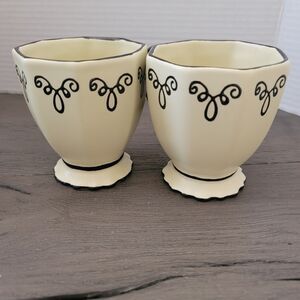 Bon Bonniere by Chaleur Teacup Set Coconut Buttercreme Retired